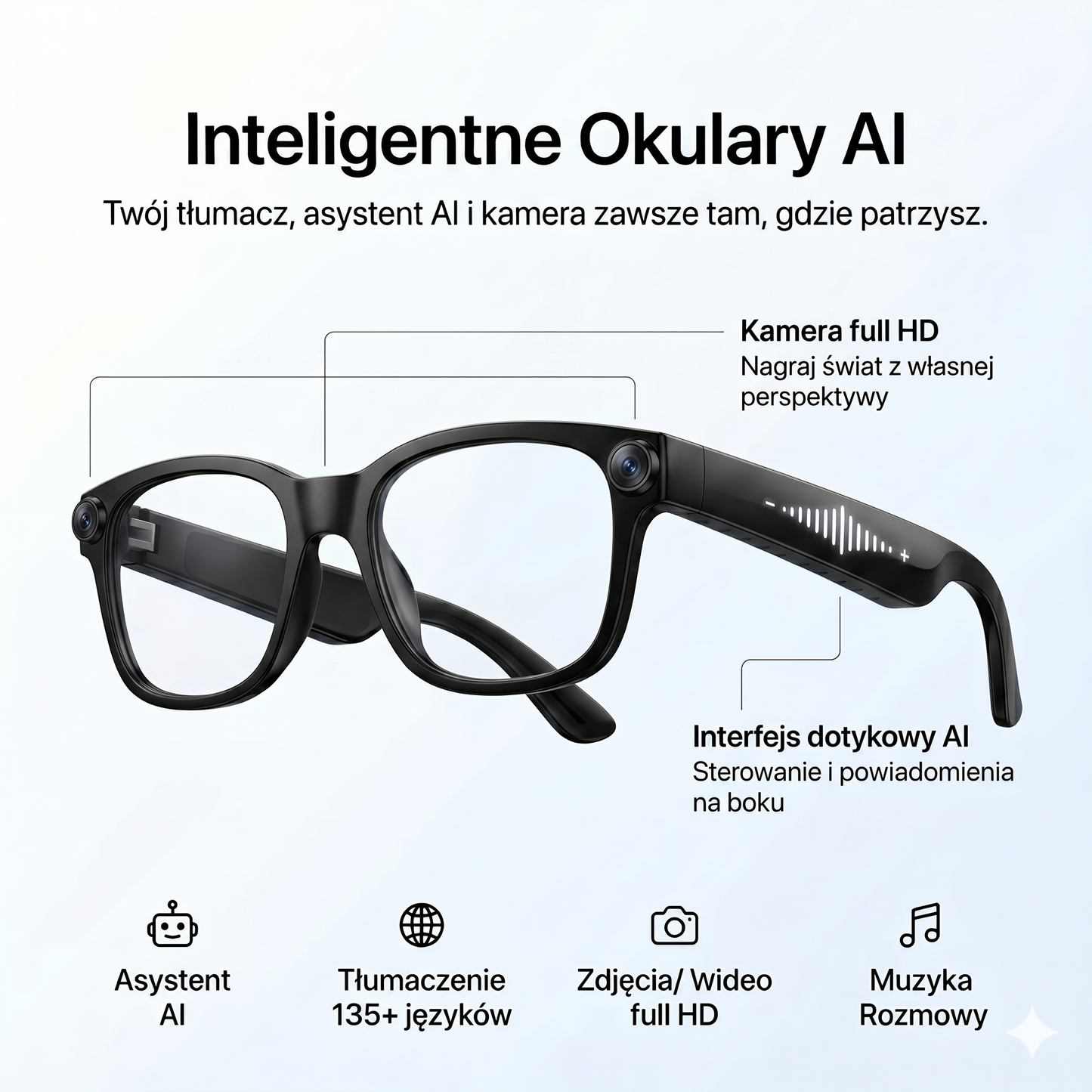 Inteligentne Okulary AI Vision™