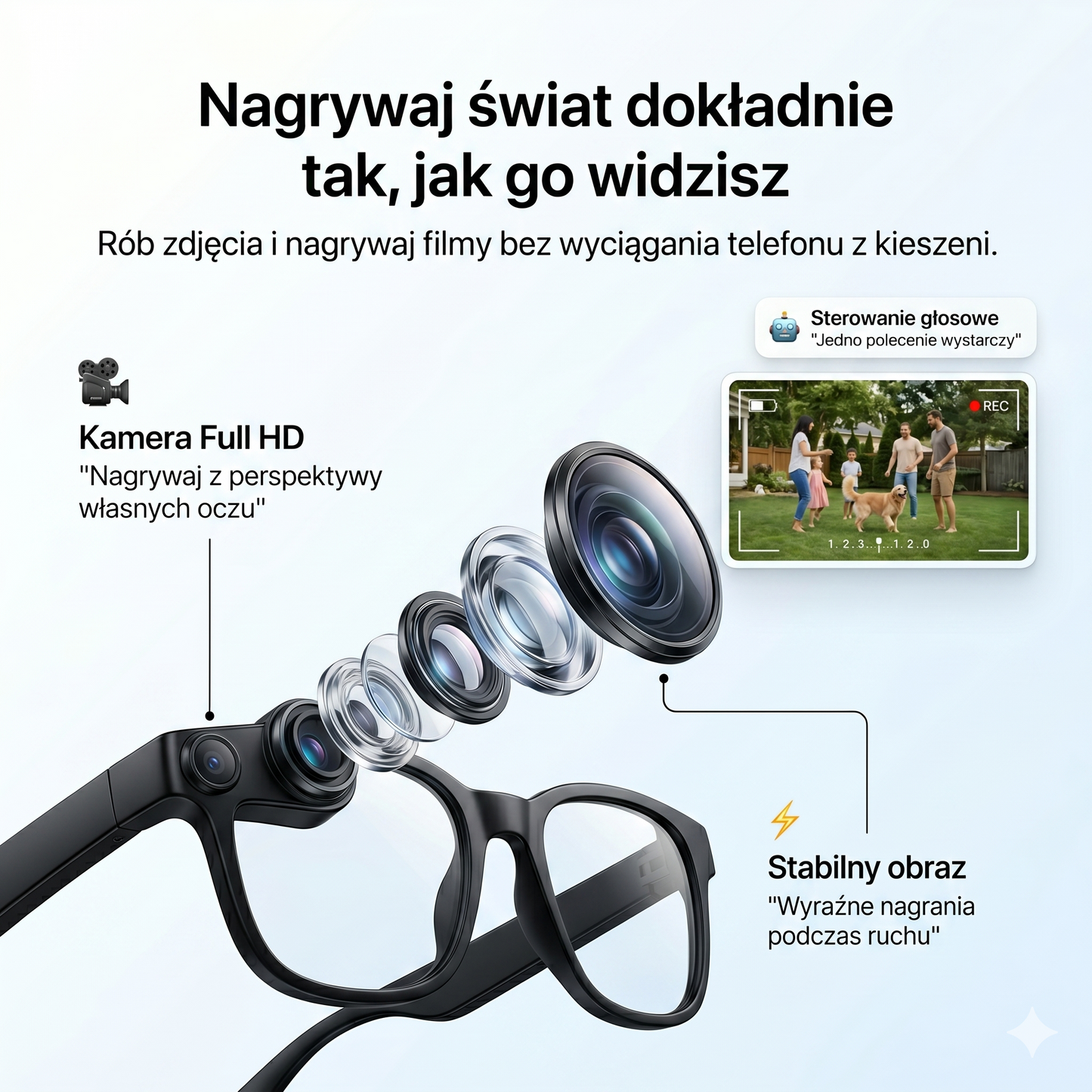Inteligentne Okulary AI Vision™