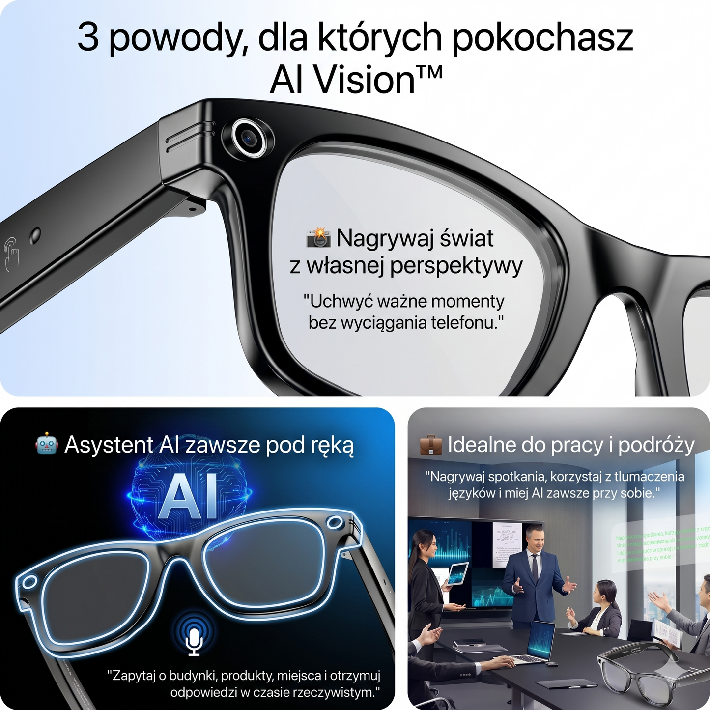Inteligentne Okulary AI Vision™