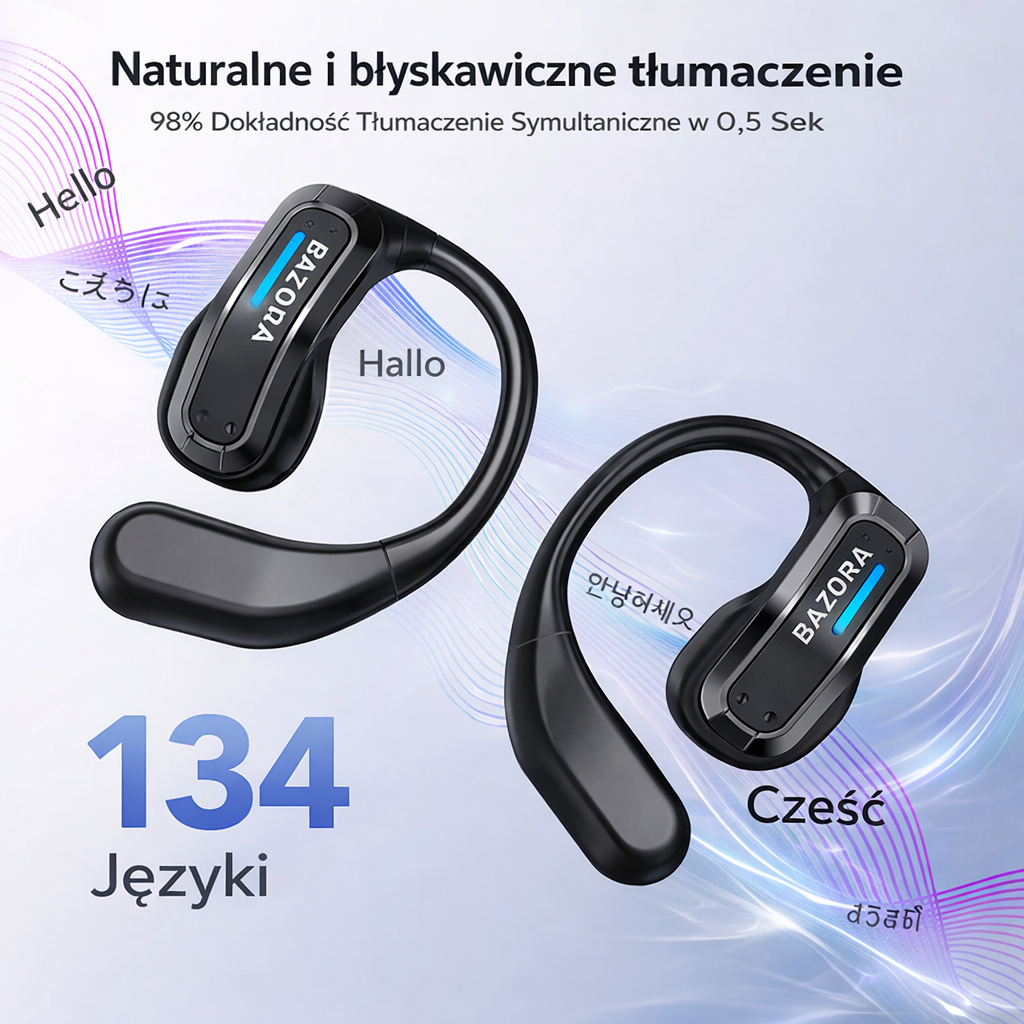 Słuchawki tłumaczące Bazora Lite
