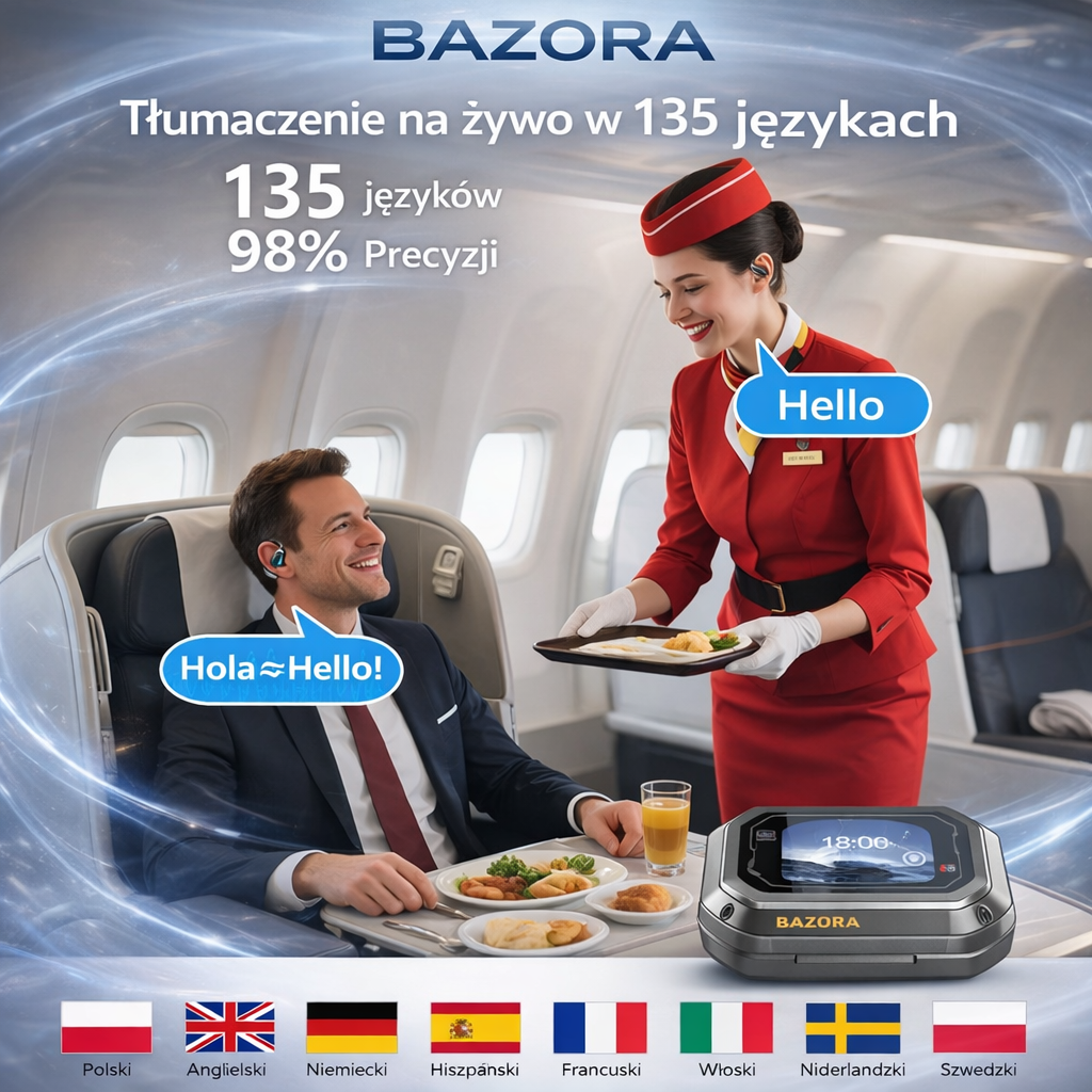 Słuchawki tłumaczące Bazora Pro